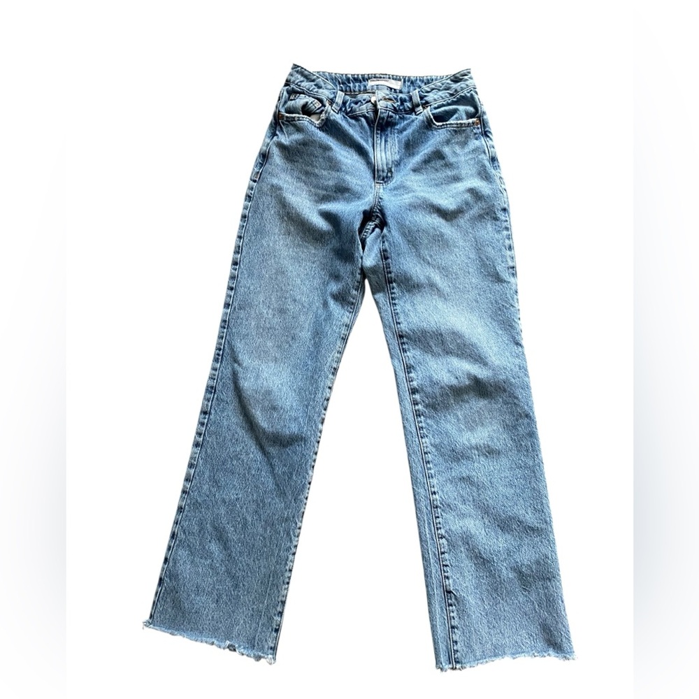 Garage 90s Straight Jeans raw hem 3